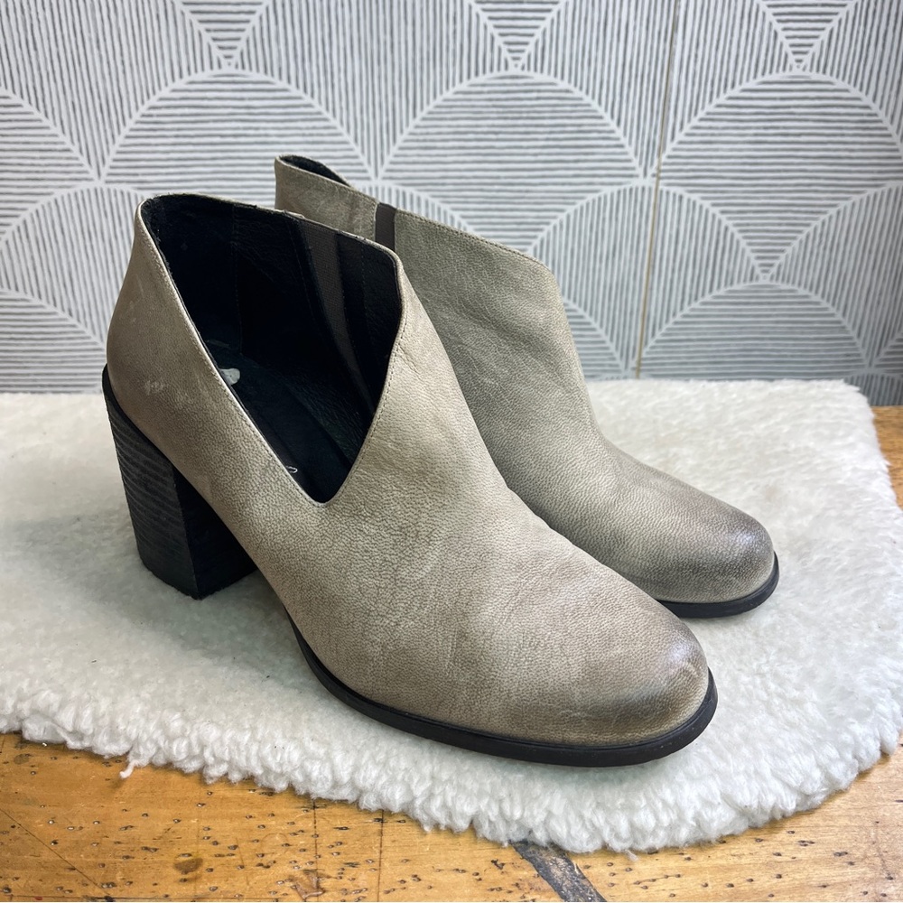 Free People Terrah Grey Heeled Booties
